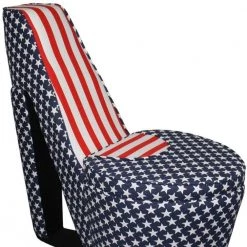 Caroline American flag Suede Patterned Arm Chair by HomeRoots 7 Caroline American flag Suede Patterned Arm Chair by HomeRoots -HomeRoots Sales american flag homeroots accent chairs 2000470311 31 1000