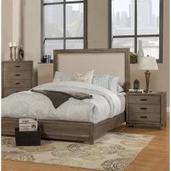 Bernadette 3-Drawer Antique Gray Finish ( 26 in. H x 26 in. W x 18 in. D ) by HomeRoots -HomeRoots Sales antique gray finish homeroots nightstands 2000399252 c3 1000