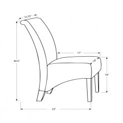 Jasmine Beige and Cappuccino Wood Foam Particle Board Solid Wood Linen Dining Chair (2-Piece) by HomeRoots -HomeRoots Sales beige and cappuccino homeroots dining chairs 332660 4f 1000