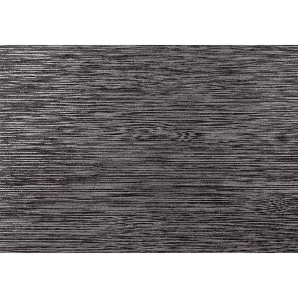 Jasmine 42 in. Corner Black, Grey Particle Board Computer Desk with Shelves by HomeRoots 2 Jasmine 42 in. Corner Black, Grey Particle Board Computer Desk with Shelves by HomeRoots - Image 2