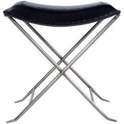 Bernadette 20.5 in. Black Backless Metal Short (16-23 in.) Bar Stool by HomeRoots -HomeRoots Sales black homeroots bar stools 2000389181 31 1000
