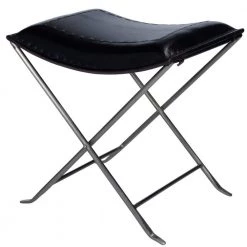 Bernadette 20.5 in. Black Backless Metal Short (16-23 in.) Bar Stool by HomeRoots