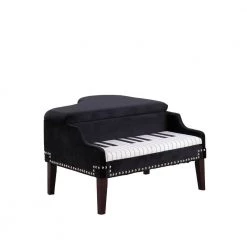Caroline Black Bench with Storage (21 in. x 32.75 in. x 38.5 in.) by HomeRoots 7 Caroline Black Bench with Storage (21 in. x 32.75 in. x 38.5 in.) by HomeRoots -HomeRoots Sales black homeroots bedroom benches 2000469438 31 1000