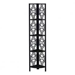 Jasmine 61.5 in. Black Metal 4-Shelf Etagere Bookcase by HomeRoots