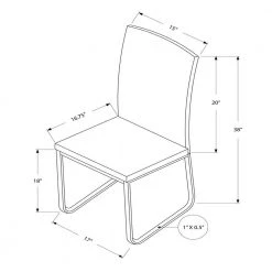 Jasmine Black Foam and Chrome Metal Dining Chair (2-Piece) by HomeRoots -HomeRoots Sales black homeroots dining chairs 332609 4f 1000