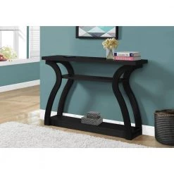 Jasmine 32 in. Black Hall Console Accent Table by HomeRoots 9 Jasmine 32 in. Black Hall Console Accent Table by HomeRoots -HomeRoots Sales black homeroots end side tables 332810 76 1000