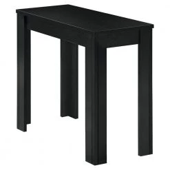 Jasmine 21.5 in. Black Particle Board, Laminate and MDF Accent Table by HomeRoots