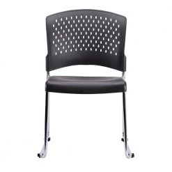 Valerie Black Plastic Guest Chairs by HomeRoots