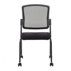 Zabrina Black Mesh Fabric Guest Chair by HomeRoots
