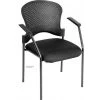 Zabrina Black Frame Plastic / Fabric Guest Chair by HomeRoots