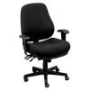 Zabrina Black Tilt Tension Control Fabric Chair by HomeRoots