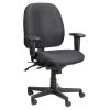 Zabrina Black Tilt Tension Control Fabric Chair by HomeRoots
