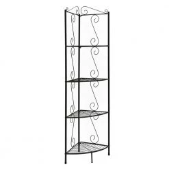Jasmine 70 in.Brown Metal 4-Shelf Bookcase by HomeRoots
