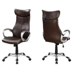 Jasmine 1-Piece Brown Office Chair by HomeRoots