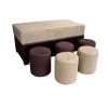 Caroline Brown Ottoman by HomeRoots