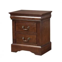 Bernadette 2-Drawer Cappuccino (Brown) Finish ( 24 in. H x 21.5 in. W x 15.5 in. D ) by HomeRoots