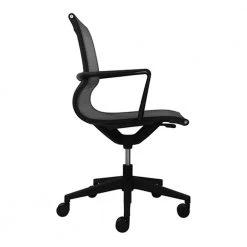 Zabrina Charcoal Mesh Flex Tilt Chair by HomeRoots -HomeRoots Sales charcoal homeroots task chairs 372420 e1 1000