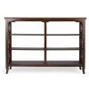 Amelia 36.25 in. H Cherry 3-Shelf Standard Bookcase by HomeRoots