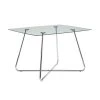 Jasmine Clear Metal Dining Table for (Seats of 4) by HomeRoots
