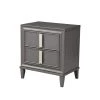 Bernadette 2-Drawer Dark Gray Finish ( 28.5 in. H x 27 in. W x 17.5 in. D ) by HomeRoots