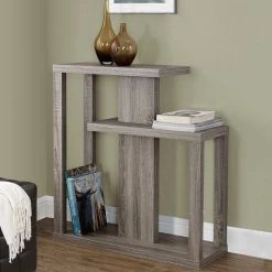 Jasmine 34 in. Dark Taupe Hall Console Accent Table by HomeRoots -HomeRoots Sales dark taupe homeroots end side tables 332833 31 1000