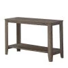 Jasmine 28 in. Dark Taupe Particle Board and Laminate Accent Table by HomeRoots