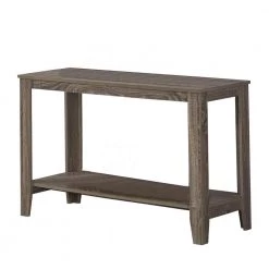 Jasmine 28 in. Dark Taupe Particle Board and Laminate Accent Table by HomeRoots
