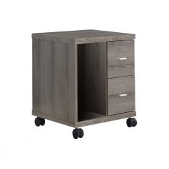 Jasmine Dark Taupe Filing Cabinet by HomeRoots