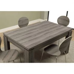 Jasmine Dark Taupe Wood Dining Table for (Seats of 4) by HomeRoots -HomeRoots Sales dark taupe homeroots kitchen dining tables 332587 31 1000