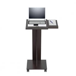 Amelia Espresso Bar Cart With Shelves by HomeRoots