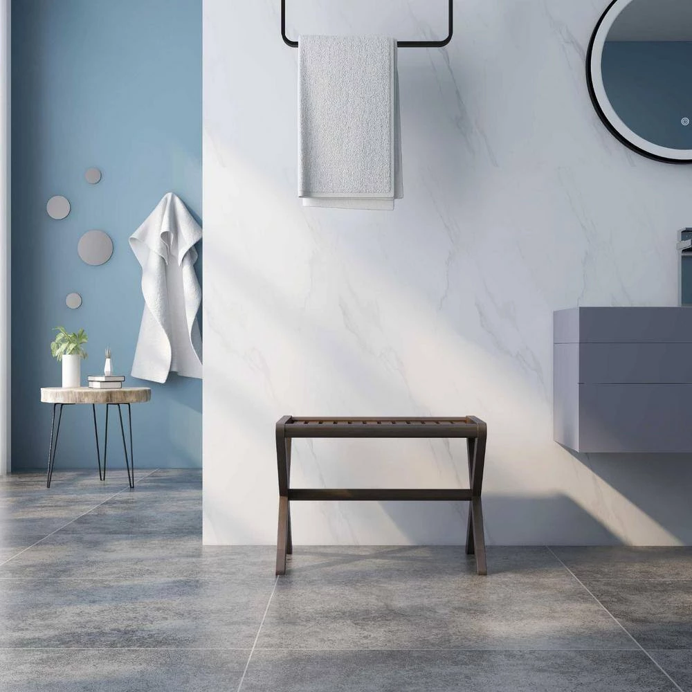 Julia 17 in. Backless Bar Stool with Wood Material Seat in Wood Frame by HomeRoots 2 Julia 17 in. Backless Bar Stool with Wood Material Seat in Wood Frame by HomeRoots - Image 2