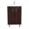 Amelia Espresso Armoire Vanity And Sink 34 in. H x 18 in. W x 14.3 in. D by HomeRoots