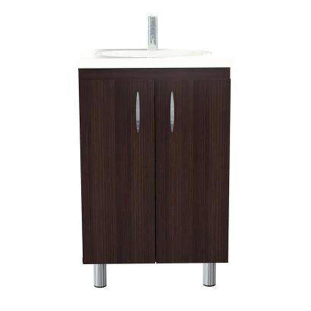 Amelia Espresso Armoire Vanity And Sink 34 in. H x 18 in. W x 14.3 in. D by HomeRoots 1 Amelia Espresso Armoire Vanity And Sink 34 in. H x 18 in. W x 14.3 in. D by HomeRoots