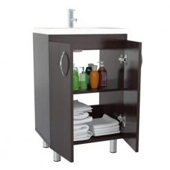 Amelia Espresso Armoire Vanity And Sink 34 in. H x 18 in. W x 14.3 in. D by HomeRoots 7 Amelia Espresso Armoire Vanity And Sink 34 in. H x 18 in. W x 14.3 in. D by HomeRoots -HomeRoots Sales espresso homeroots makeup vanities 249853 c3 1000