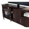 Amelia 62.99 in. Espresso TV Stand Fits TV's up to 60 in. with Cabinets & Shelves by HomeRoots