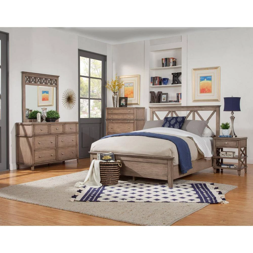 Bernadette 1-Drawer French Truffle Finish ( 26 in. H x 21 in. W x 19 in. D ) by HomeRoots 3 Bernadette 1-Drawer French Truffle Finish ( 26 in. H x 21 in. W x 19 in. D ) by HomeRoots - Image 3