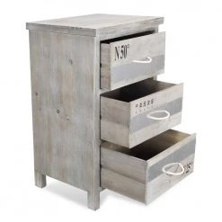 Amelia 17.7 in Gray Wood Accent Storage Cabinet by HomeRoots -HomeRoots Sales gray homeroots accent cabinets 2000379875 77 1000
