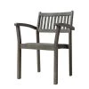 Amelia Gray Wood Arm Chair Set of 2 by HomeRoots