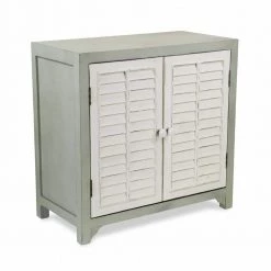 Amelia 27.7 in Green Wood Accent Storage Cabinet by HomeRoots