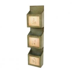 Julia 41.54 in Green Wood End Side Table by HomeRoots