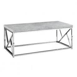 Jasmine 24 in. Gray Medium Rectangle Wood Coffee Table by HomeRoots