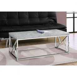 Jasmine 24 in. Gray Medium Rectangle Wood Coffee Table by HomeRoots -HomeRoots Sales grey homeroots coffee tables 333172 76 1000