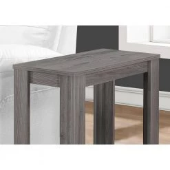 Jasmine 22 in. Grey Particle Boards Accent Table by HomeRoots -HomeRoots Sales grey homeroots end side tables 333042 c3 1000