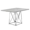 Jasmine Grey Metal Dining Table for (Seats of 4) by HomeRoots