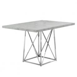 Jasmine Grey Metal Dining Table for (Seats of 4) by HomeRoots