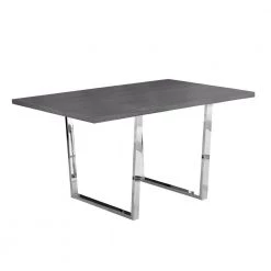 Jasmine Grey Metal Dining Table for (Seats of 6) by HomeRoots