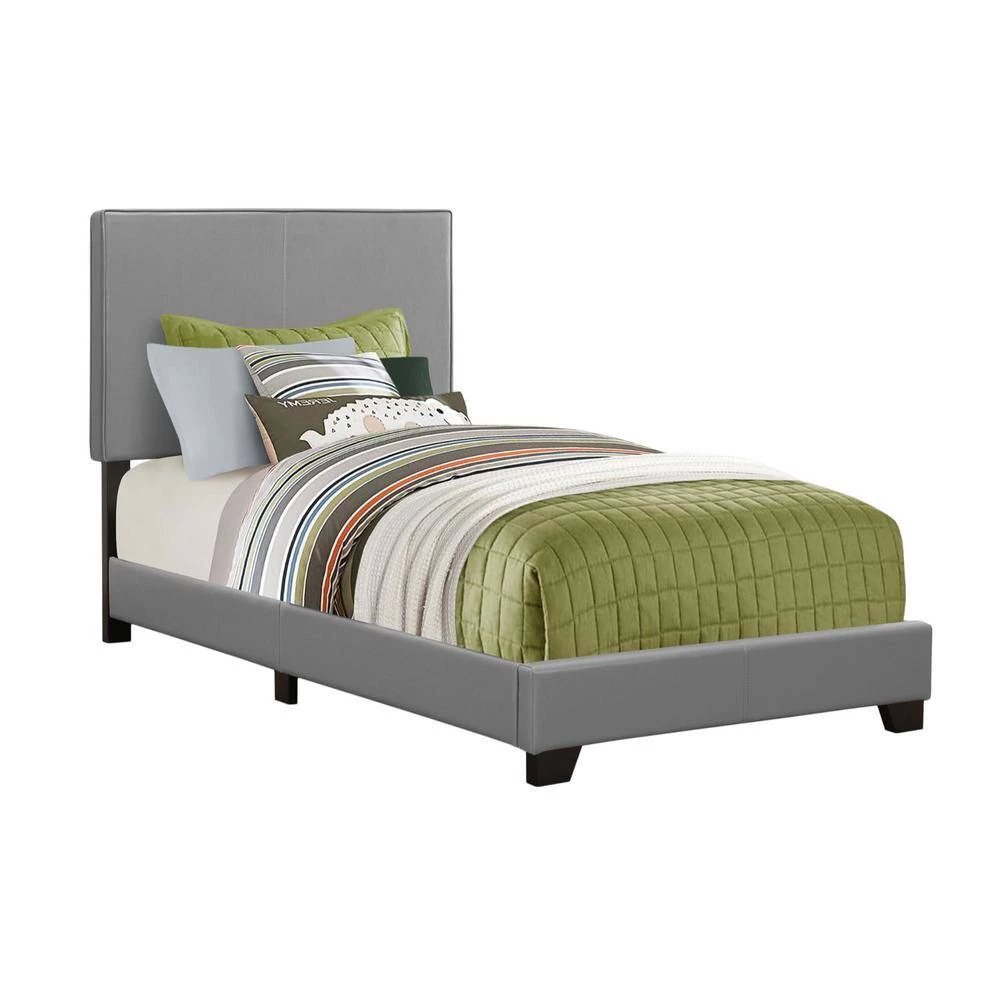 45.75 in. Jasmine Grey Twin Beautify Utmost Comfort Day Bed by HomeRoots 5 45.75 in. Jasmine Grey Twin Beautify Utmost Comfort Day Bed by HomeRoots - Image 5