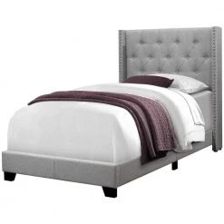 45.25 in. Jasmine Grey Twin Luxurious Appearance Day Bed by HomeRoots
