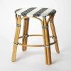 Amelia 30 in. H Multi Color Backless Metal/Wood Bar Height (28-33 in.) Bar Stool by HomeRoots