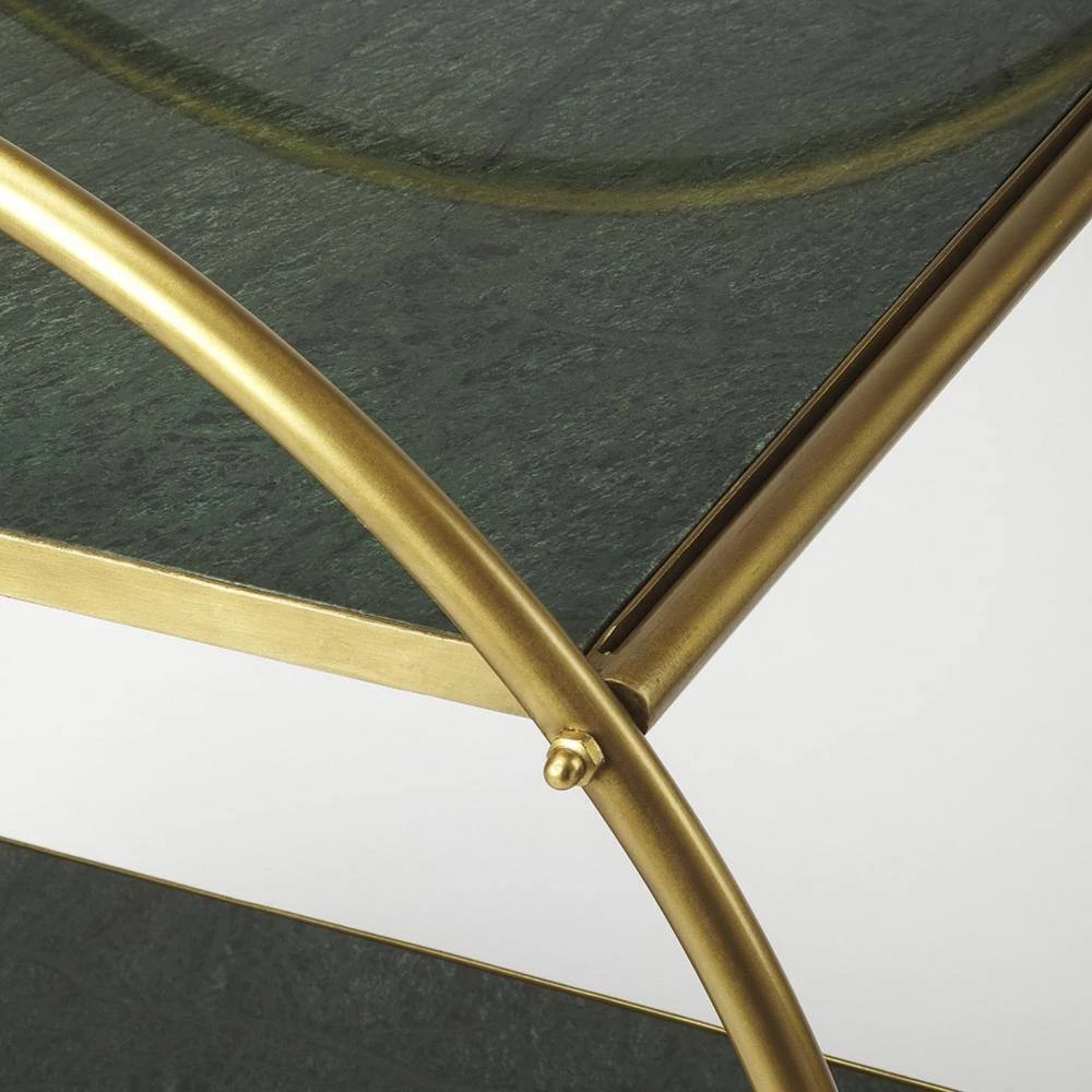 Amelia Multi-Color Marble Sideboard by HomeRoots 2 Amelia Multi-Color Marble Sideboard by HomeRoots - Image 2